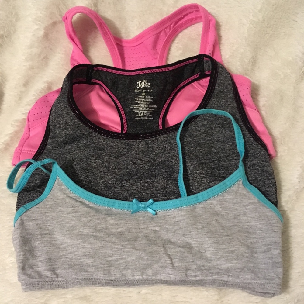 Justice/Hanes/Sweet Sassy Sports Bra Lot